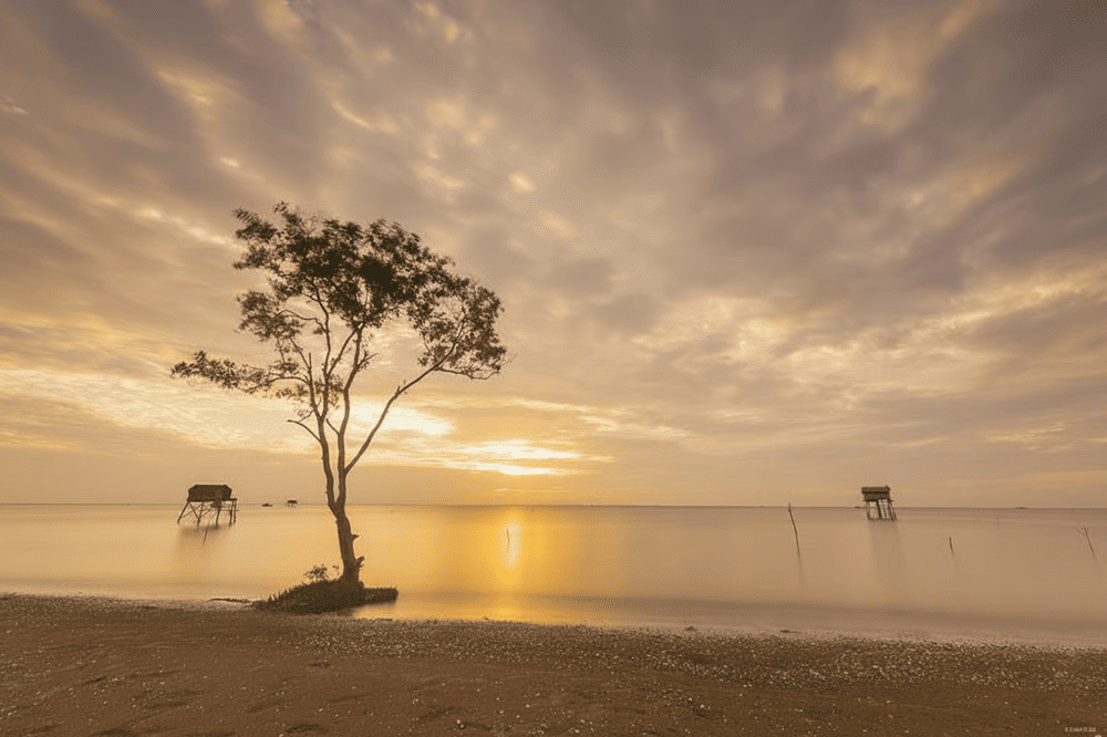 Ho&agrave;ng h&ocirc;n ở biển T&acirc;n Th&agrave;nh